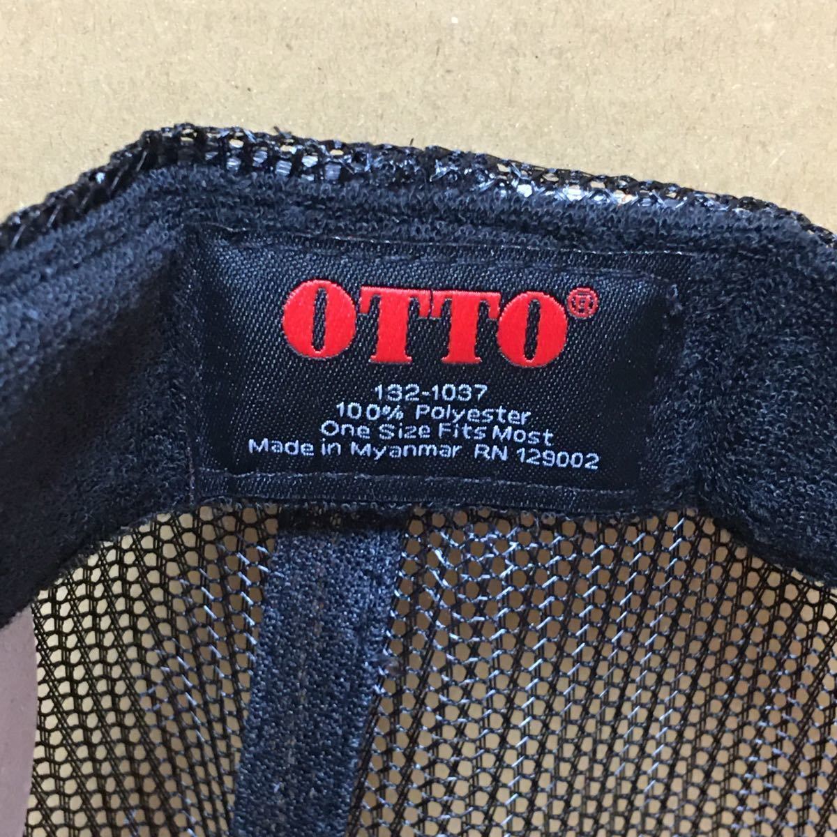 OTTO フラットバイザー メッシュキャップ ブラック 黒 BLACK クロ オットー CAP アメカジ 帽子 ミリタリー USA アメリカ 無地 野球帽！_画像2