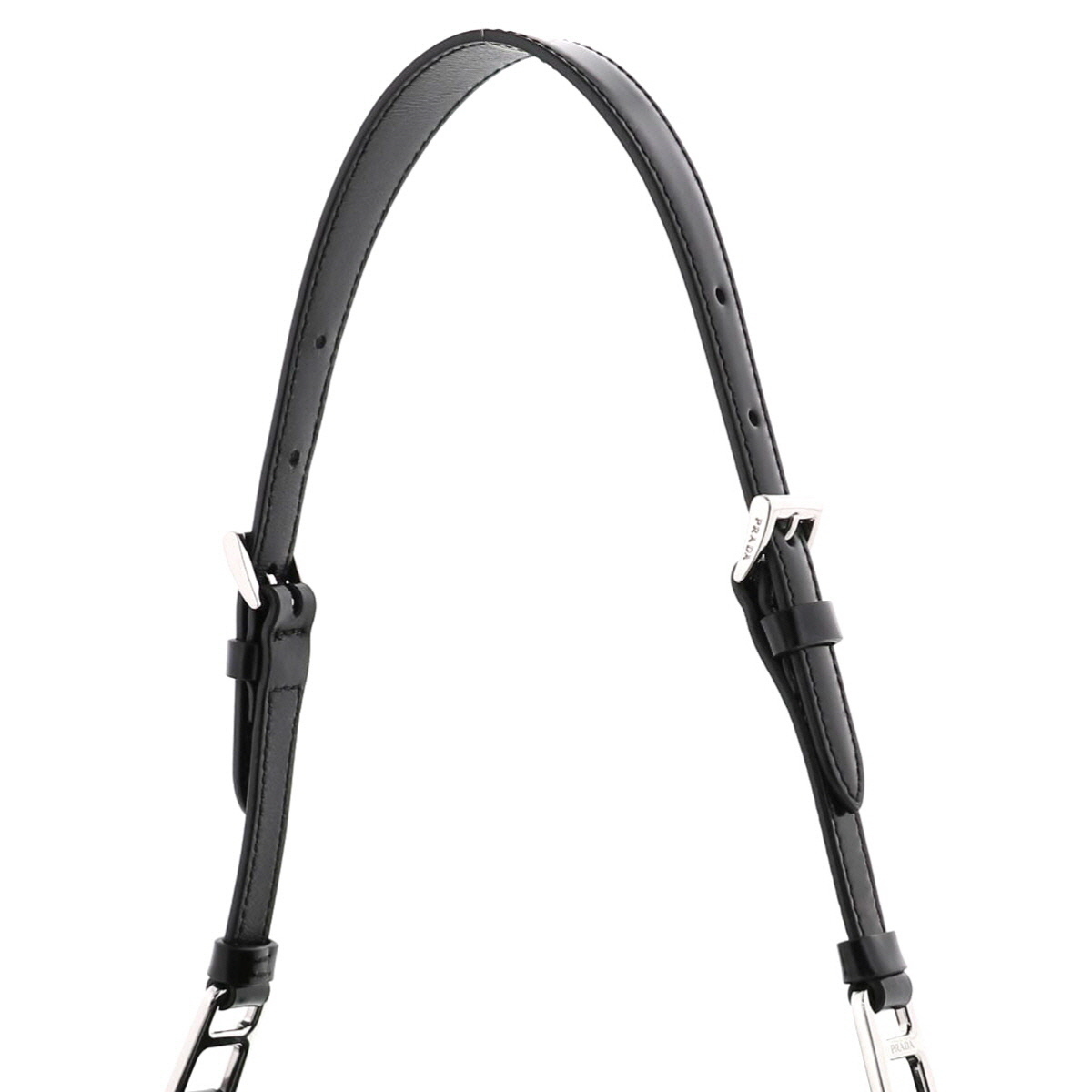 【水曜定休日・木曜発送】【美品】【RI】PRADA プラダ バッグ ハンドバッグ 1BE059 ブラック ブラッシュドレザー ミニ ハンドバッグ_画像3