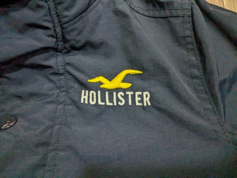 【送料無料】ホリスター HOLLISTER ナイナロンジャケット ジャケット ジャンパー アウター メンズ 裏起毛 Sサイズ S ブラック 黒_画像5