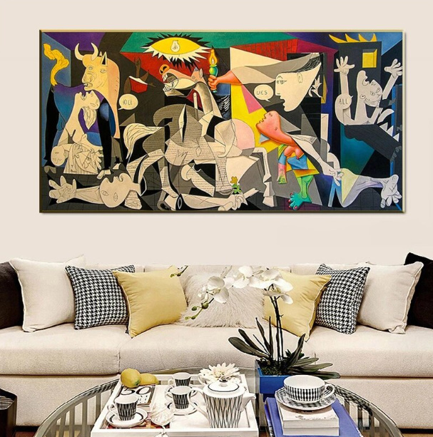 G2297 パブロ・ピカソ Picasso キャンバスアートポスター 特大サイズ 60×100cm イラスト インテリア 雑貨 海外製 枠なし _画像1