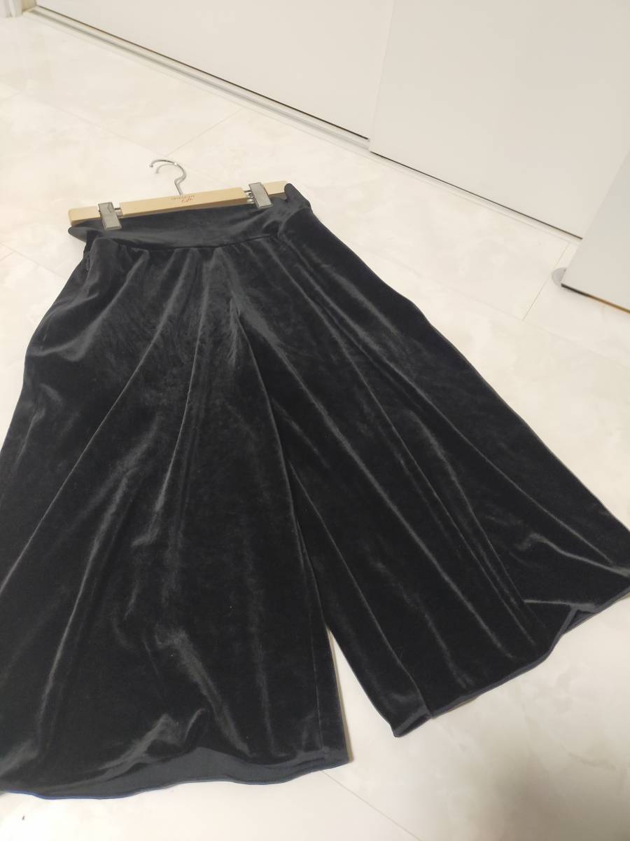 最大85%オフ! DAISY VELOUR ベロア ワイド ガウチョ パンツ foxey