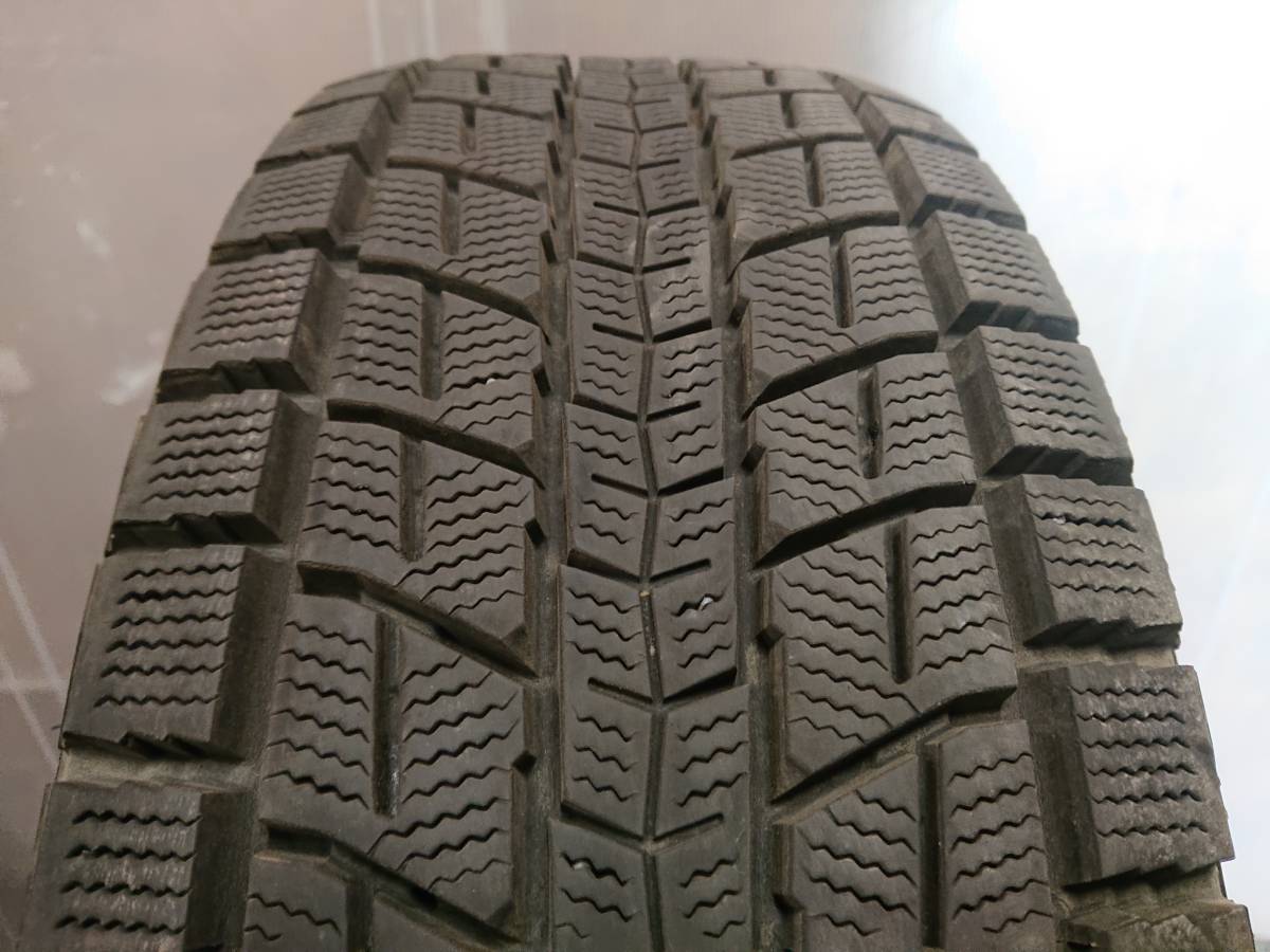 札幌 引き取り可 225/60R17 4本 DUNLOP SJ8 バリ溝 バリ山 冬タイヤ中古 2019年製 アルファードヴェルファイア など K-906_画像4