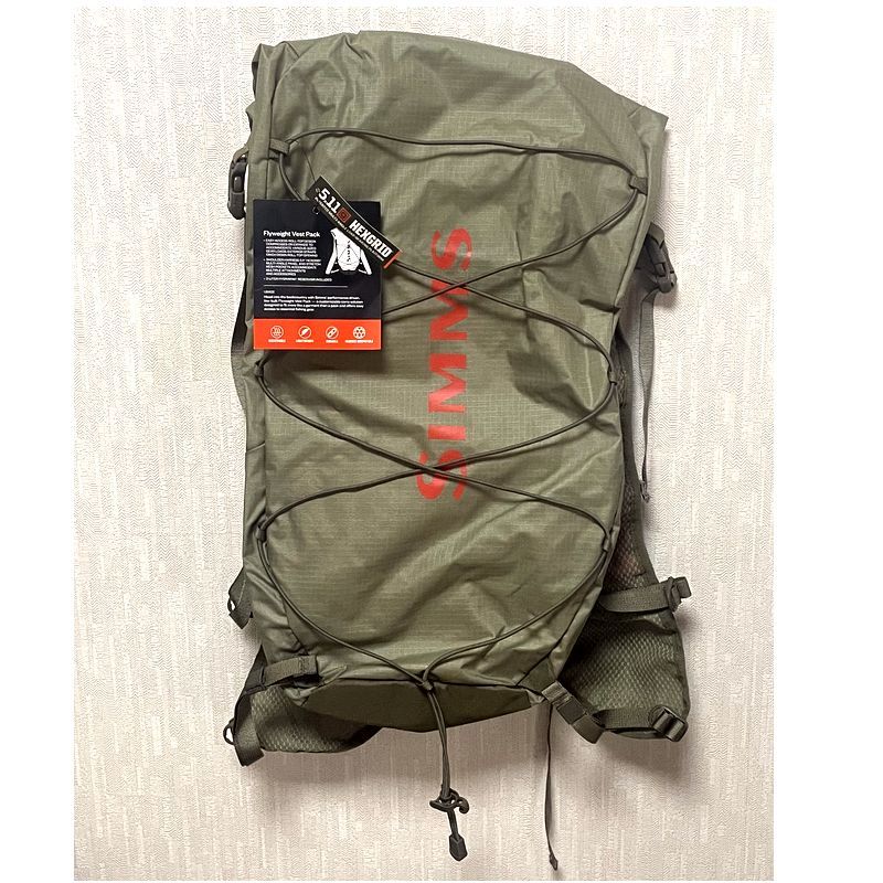 Simms Flyweight Pack Fishing Vest S/M フライウェイト パックベスト シムス バックパック ベスト