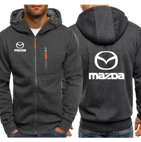  Mazda Caro go принт casual Parker спортивная фуфайка хлопок молния жакет пальто Mazda Logo спорт одежда одежда 