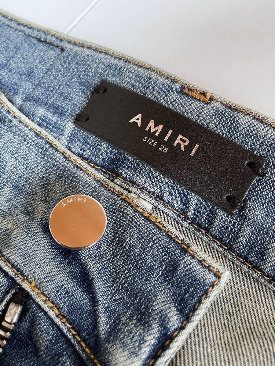 amiri アミリ ショットガン バイカーデニムパンツ 28 スキニー mx1