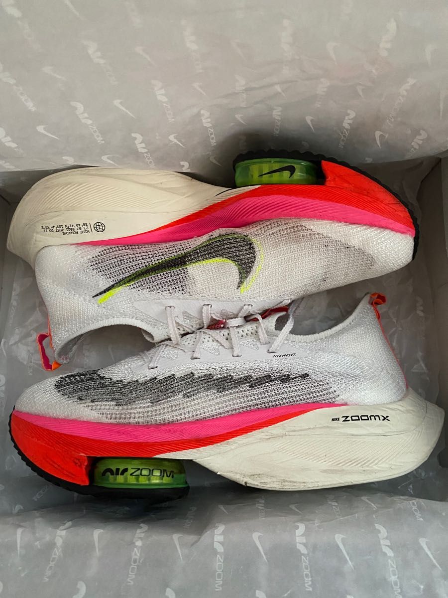 ☆美品☆ナイキ(NIKE)エアズームアルファフライネクスト%フライニット マラソン、ランニング シューズ