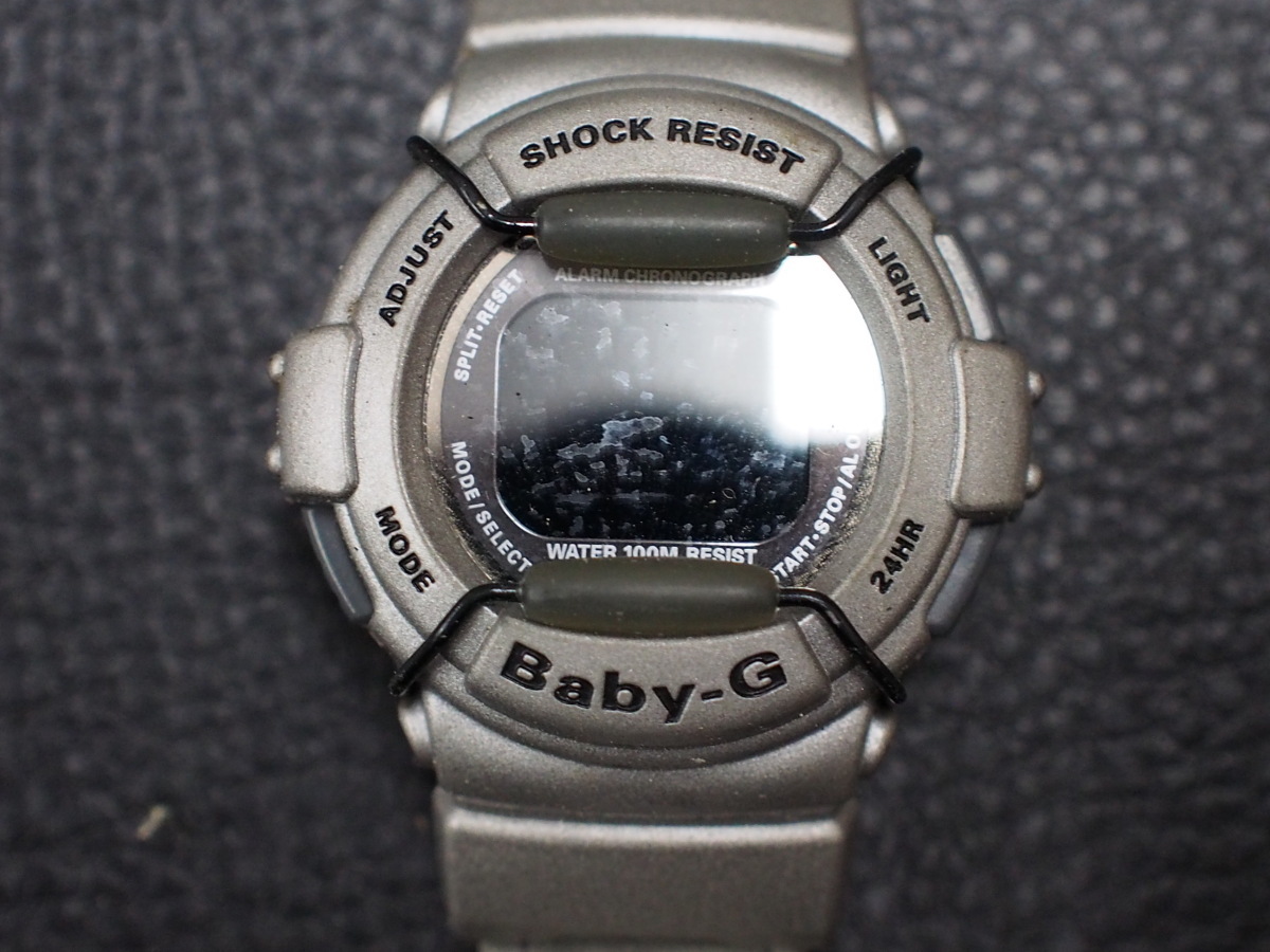希少 ヴィンテージ カシオ CASIO ジーショック G-SHOCK Baby-G ベビージー 反転液晶 デジタル 腕時計 型式: BG-325 CAL: 1578_画像1