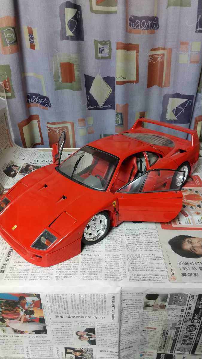 1/8 POCHER ポケール FEERRARI F-40 レッド.全長約55cm.幅約24cm 本体