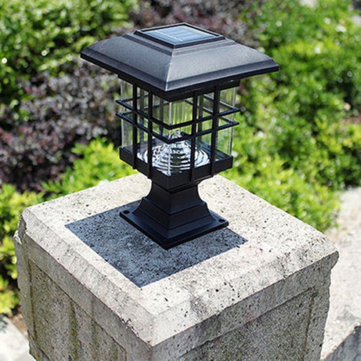 cjx67* construction work necessary . solar LED lamp garden light White light LED solar rechargeable 