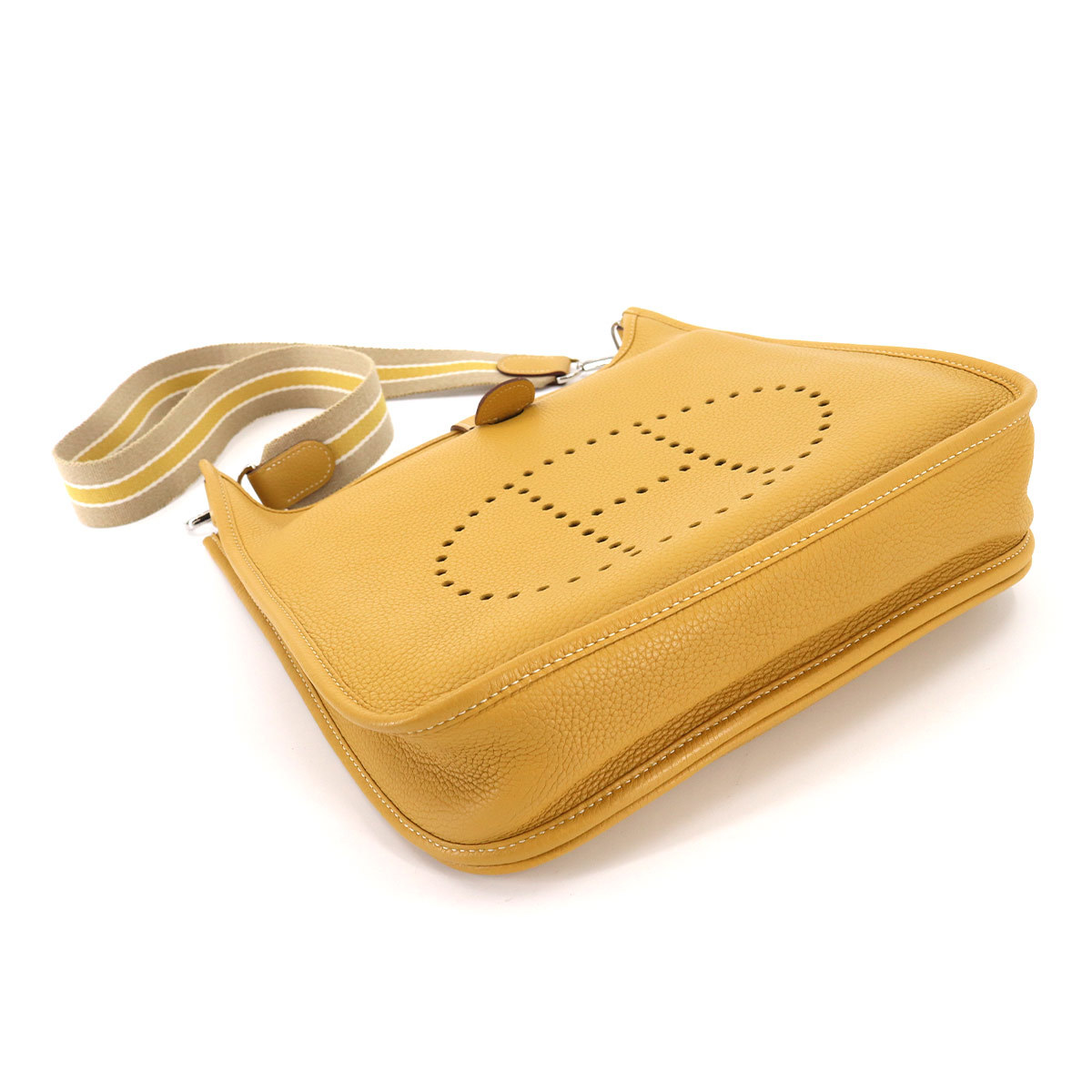 エルメス HERMES エブリン2 PM アマゾン ショルダー バッグ トリヨンクレマンス カリー □L刻印 シルバー 金具 90173900_画像4