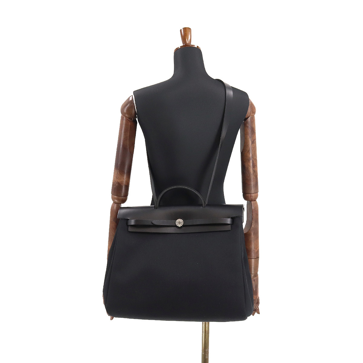 未使用 展示品 エルメス HERMES エールバッグ ジップ MM 2way ハンド ショルダー バッグ トワルミリタリー ヴァッシュハンター 90176197_画像10