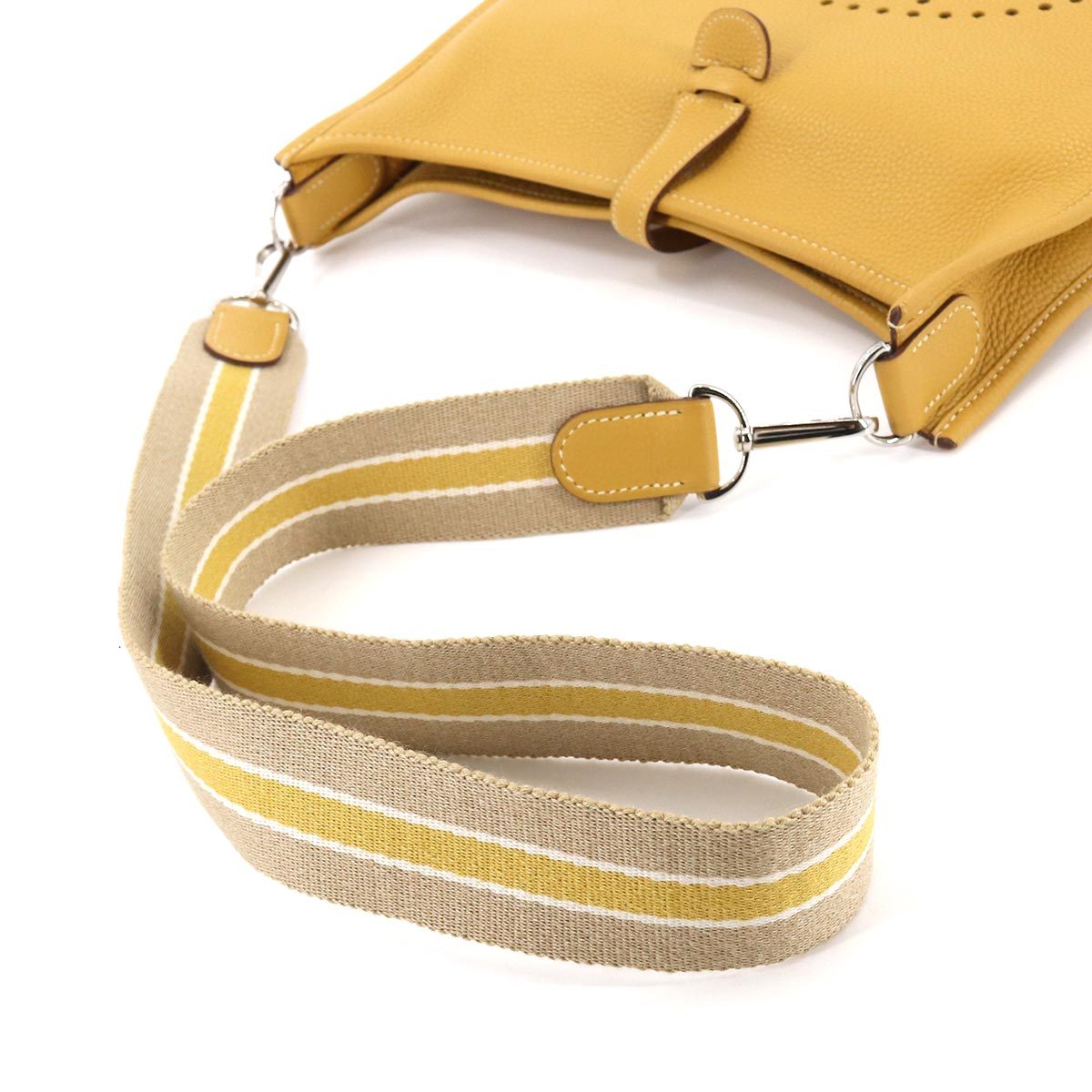 エルメス HERMES エブリン2 PM アマゾン ショルダー バッグ トリヨンクレマンス カリー □L刻印 シルバー 金具 90173900_画像5