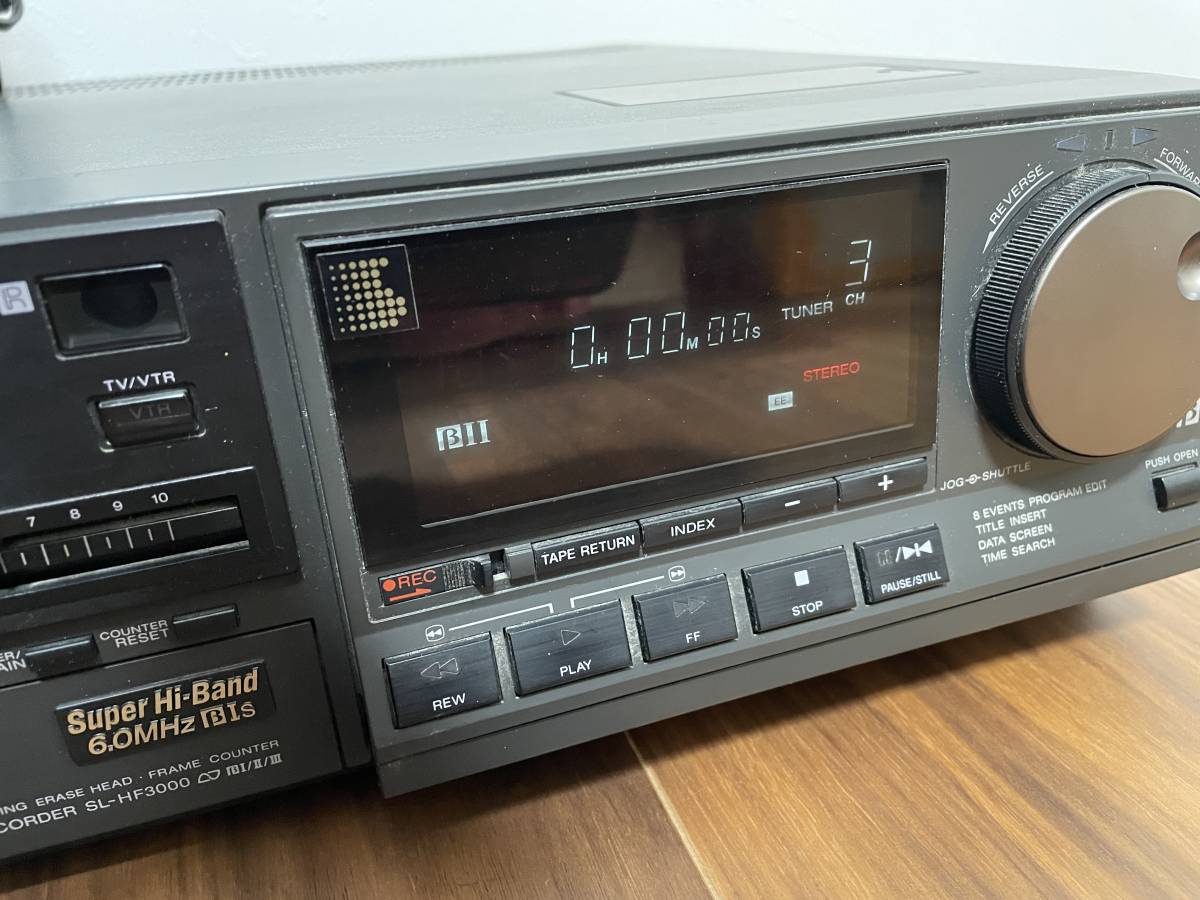 【動作美品】 SONY ソニー SL-HF3000 Hi-Band Beta Video Cassette Recorder hi-fi ベータ ビデオ カセット β SL-HF1000D の兄弟機の画像7