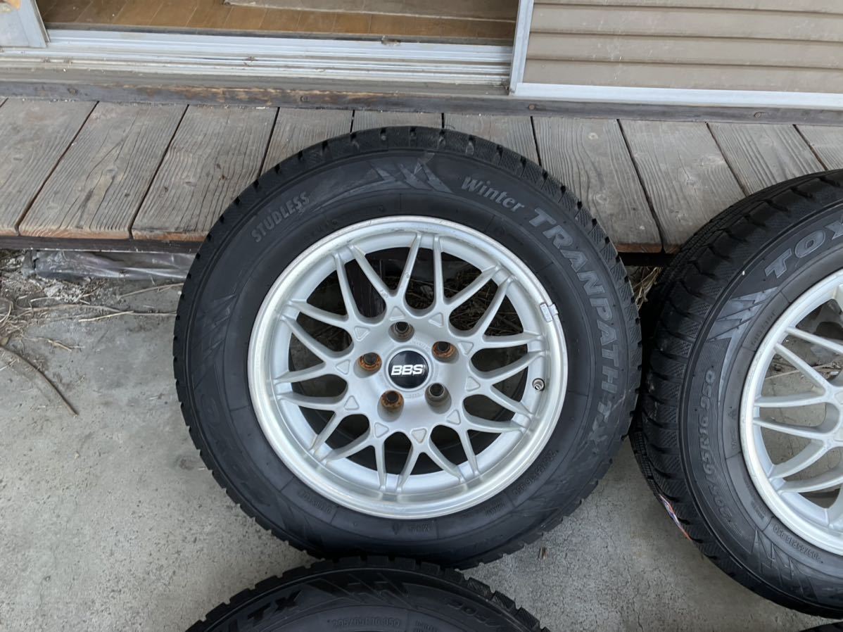 BBS 16インチ　タイヤホイール 205/65R16 エスティマ　C28セレナ　スタッドレスタイヤ_画像4