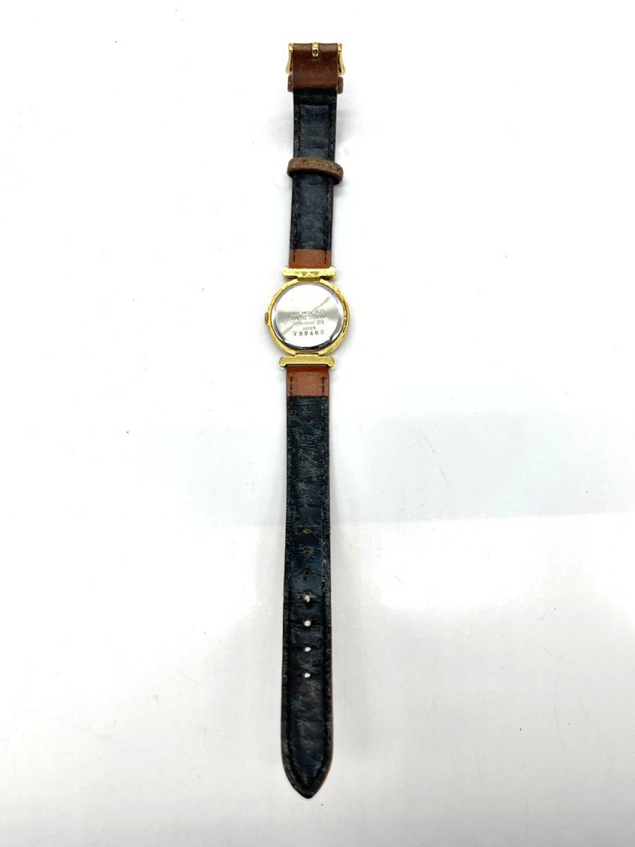 【電池切れ】SEIKO　セイコー　クォーツ腕時計　Y588-0160　ゴールド文字盤_画像6
