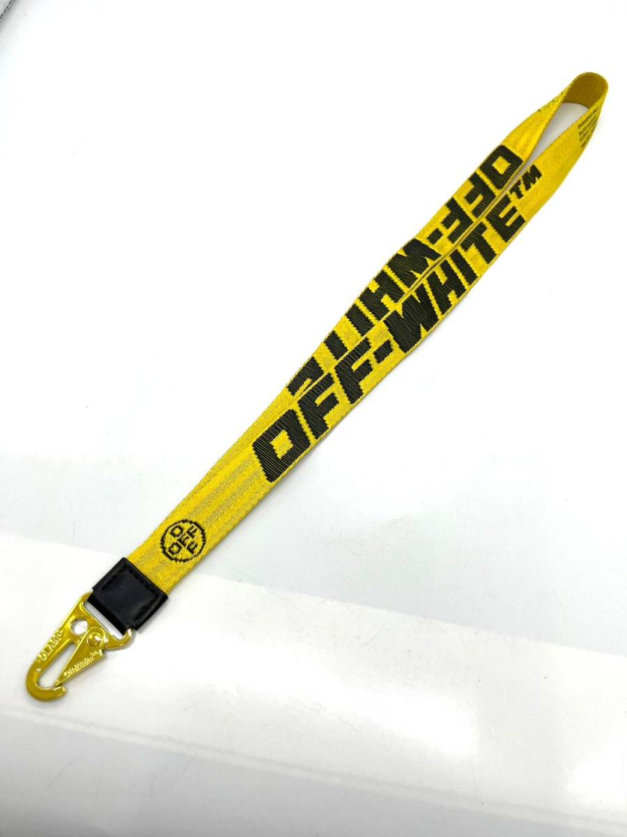 良品】Off-White オフホワイト Industrial ネックストラップ 良品】Off-White オフホワイト Industrial ネックストラップ