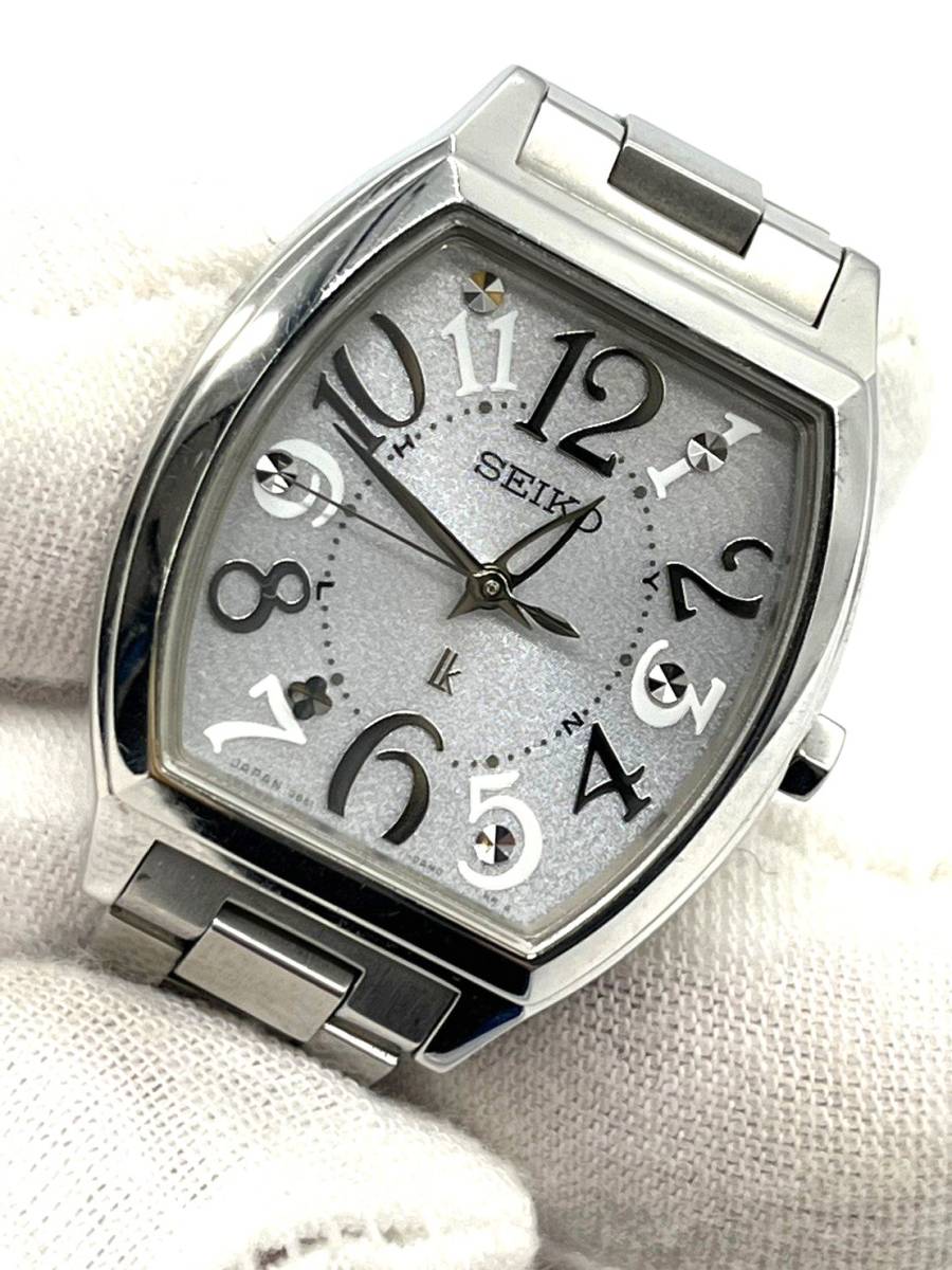 【良品】SEIKO セイコー ルキア 3B51-0AE0 腕時計 ソーラー グレー文字盤