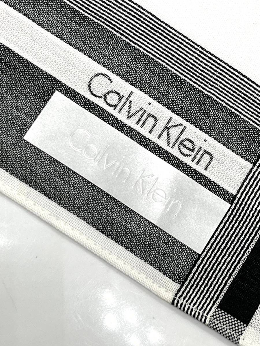 [ seal attaching unused goods ] Calvin Klein scarf handkerchie . check seal attaching 