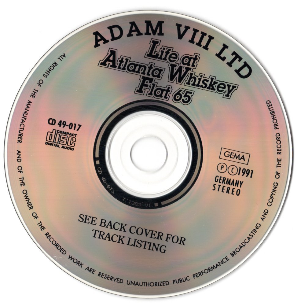 CD【Live At Atlanta Whiskey Flat (ADAM V111) 1991年製】Beatles ビートルズ_画像3