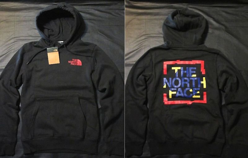 Подлинный искренний ◆ North Face ◆ Пот -парк график hdie ■ S ■ Black ■ New/American Limited/JK3/Linting