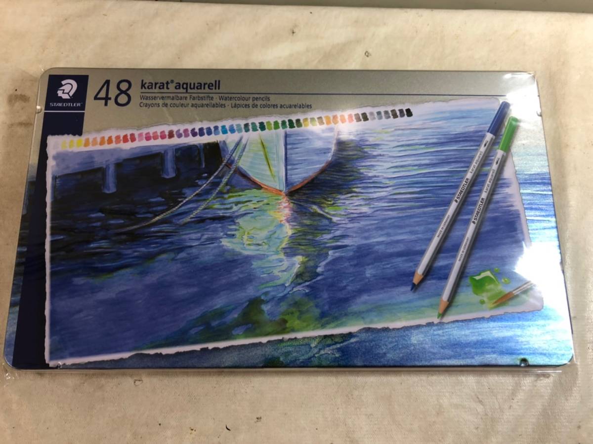 (204)未開封 STAEDTLER ステッドラー 色鉛筆 48色 水彩色鉛筆 カラトアクェレル 125 M48