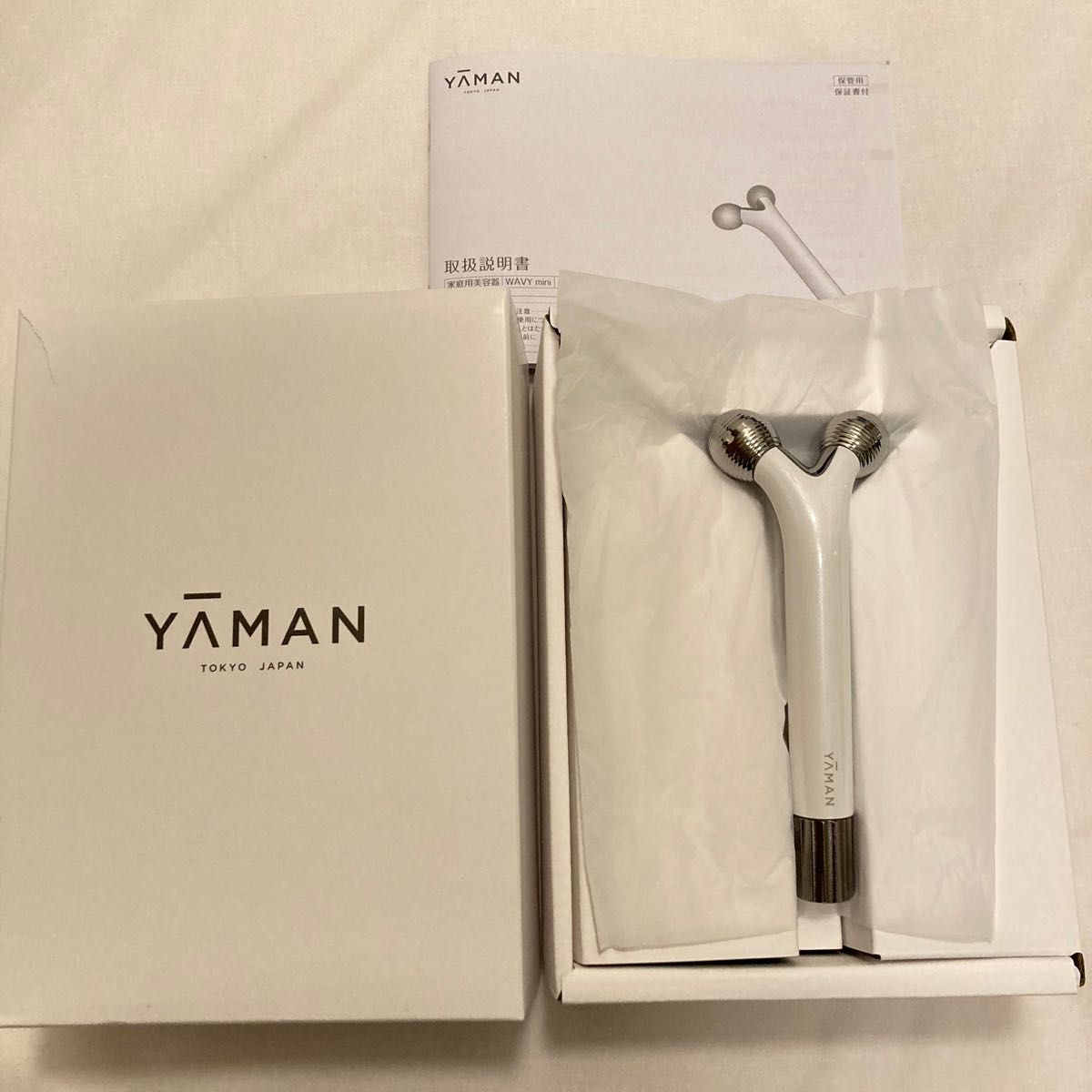 中古 新品 ヤーマンWAVY mini ウェイビーミニ YA−MAN 美顔ローラー