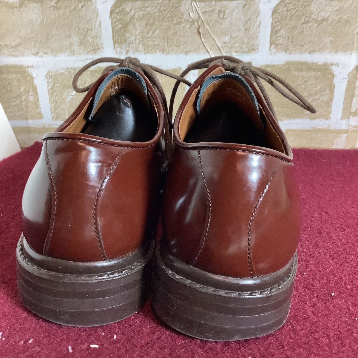 [ selling out! free shipping!]A-261 CAMPER! business shoes! Brown!41 26.0cm rank! business! plain tu! commuting! work! office! used!