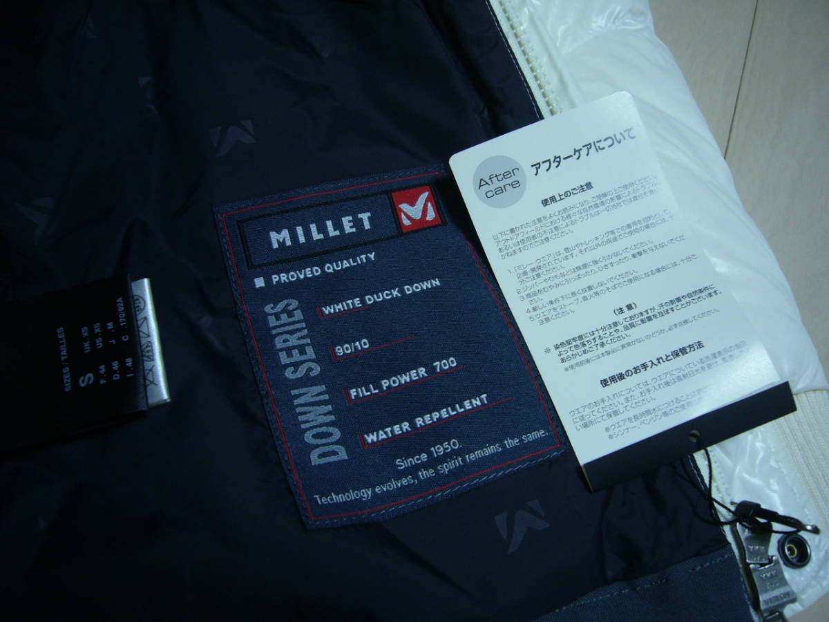 新品未使用★ミレー MILLET ダウンジャケット サイズM 700FILL POWER ホワイトダックダウン使用 日本サイズ:M_画像5