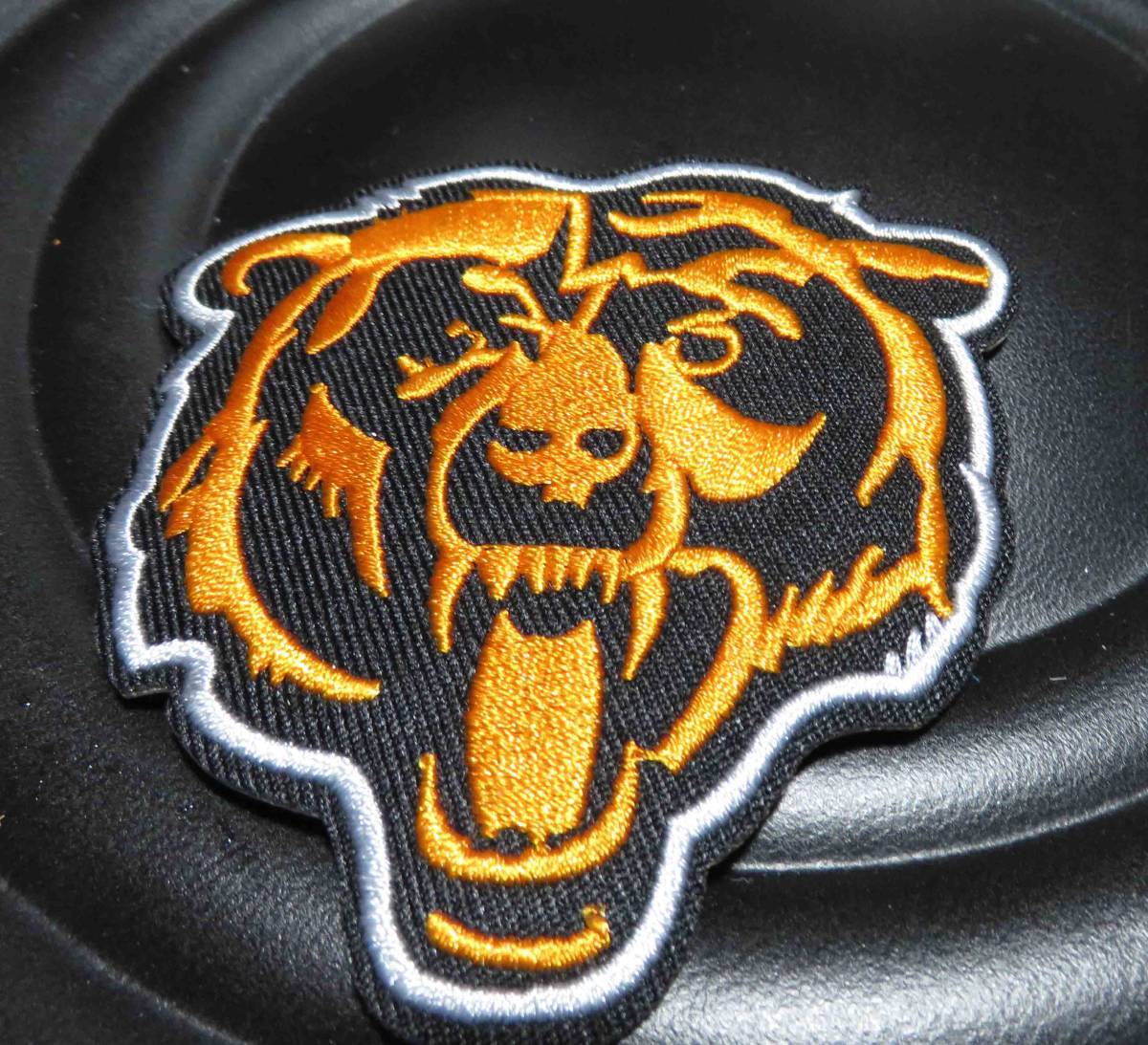 橙黒US熊◆新品NFL■シカゴ・ベアーズ Chicago Bears刺繍ワッペン （パッチ）激渋◆アメリカ　スポーツ◎アメフト　アメリカンフットボール