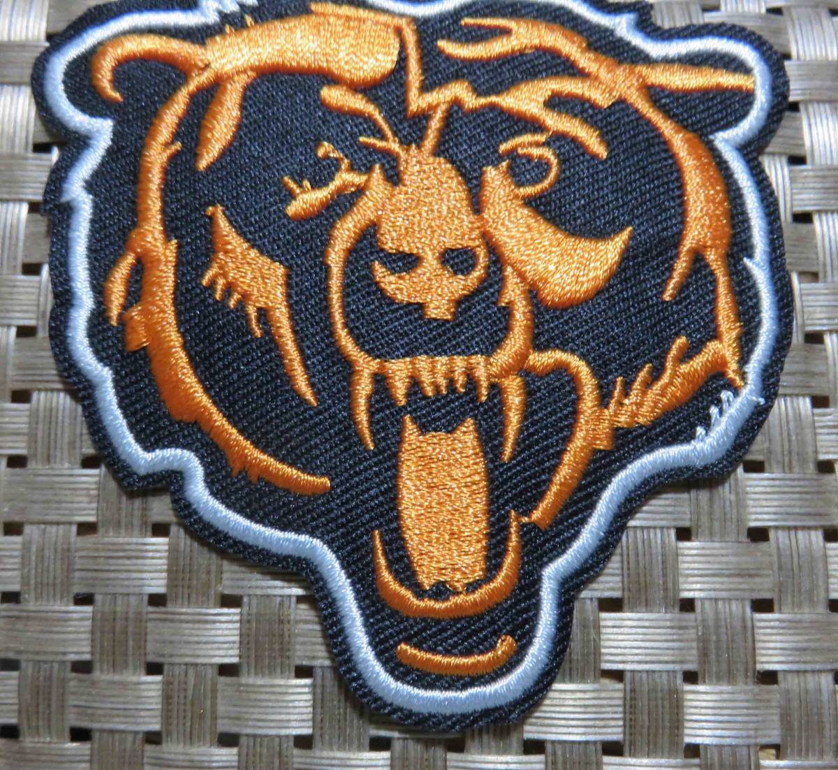 橙黒US熊◆新品NFL■シカゴ・ベアーズ Chicago Bears刺繍ワッペン （パッチ）激渋◆アメリカ　スポーツ◎アメフト　アメリカンフットボール_画像6