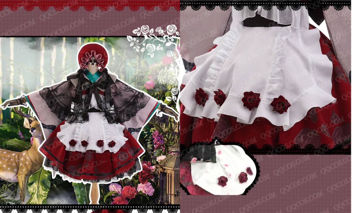 ★コスプレ衣装★豪華版★ローゼンメイデン Rozen Maiden 風 ★真紅★（しんく/Reiner Rubin）15周年★帽子つき★高品質