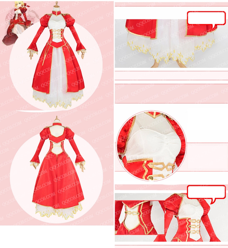* costume play clothes *Fate Grand Order manner FGO Fate/EXTRA manner * Saber Nero * red dress * type 2* gorgeous full set 