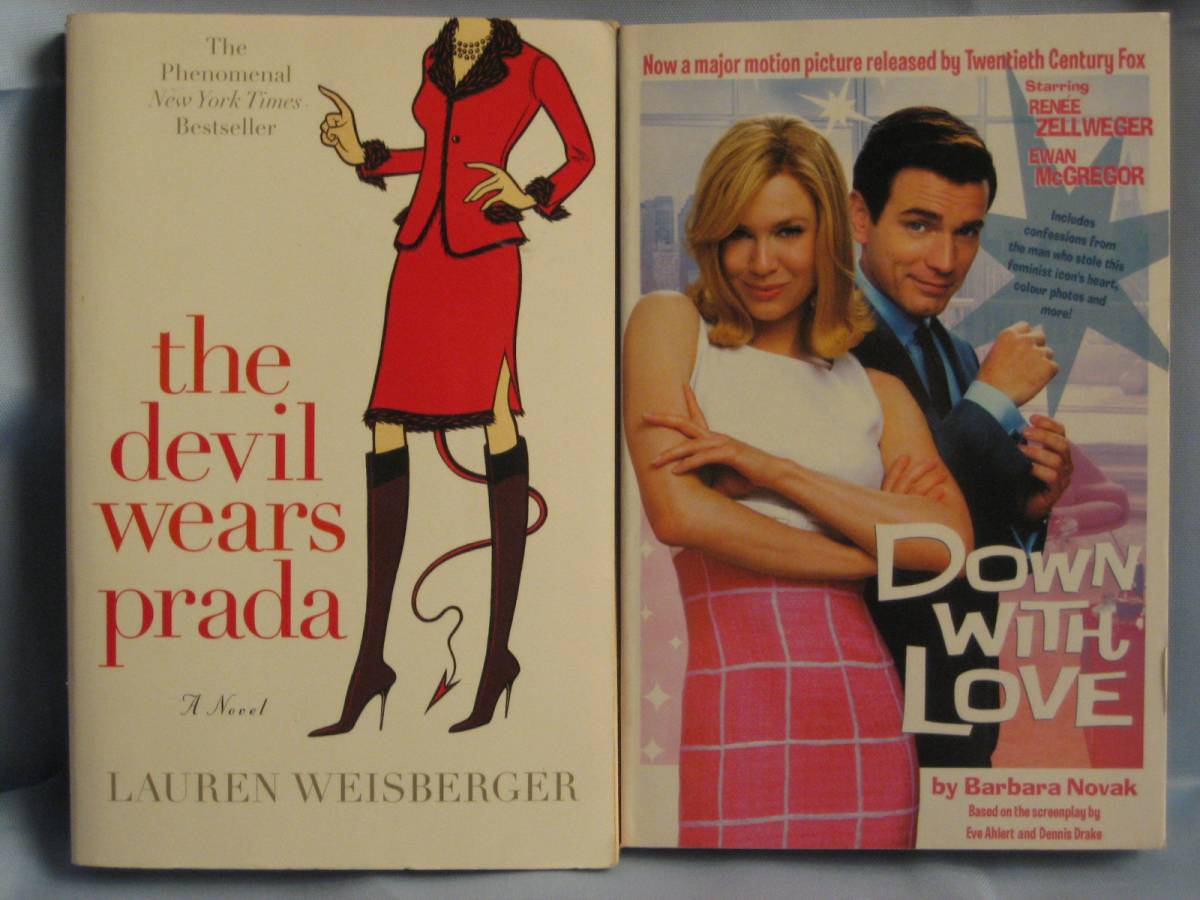  foreign book paper back Prada . put on . demon +. is .. person original work * novelized script woman oriented 2 pcs. set 