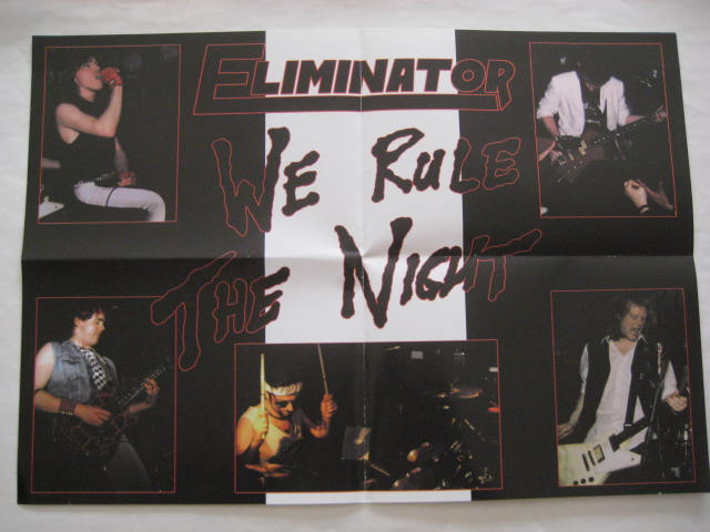 【★日本未発売★UK正統派NWOTHM★】ELIMINATOR①EP(廃盤)IRON MAIDENのようなツイン・ギター、非売品ポスター付き_非売品ポスターです。