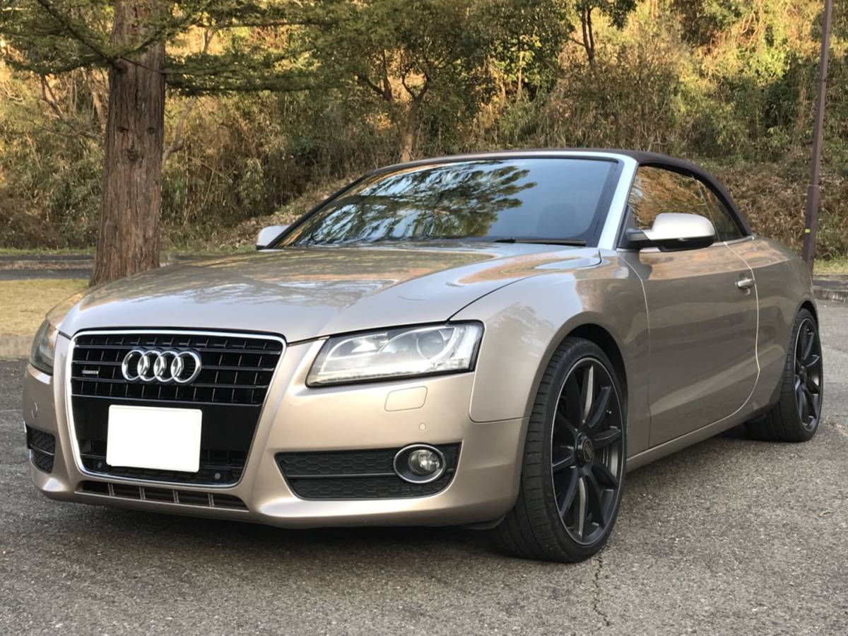 * private exhibition selling out * beautiful car 2011 Audi A5 cabriolet 2.0TFSI quattro regular dealer right H vehicle inspection "shaken" 32 year 5 month till!