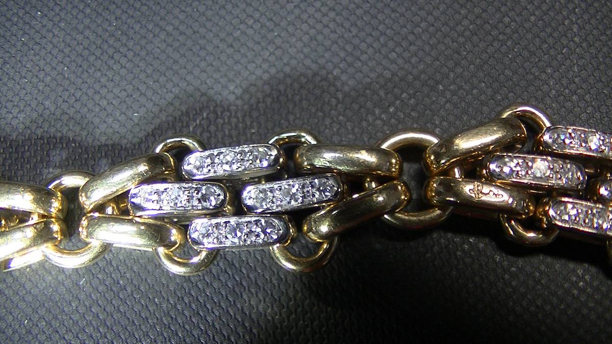  Celeb exclusive use rare Pomellato 18k full diamond setting custom-made bracele 