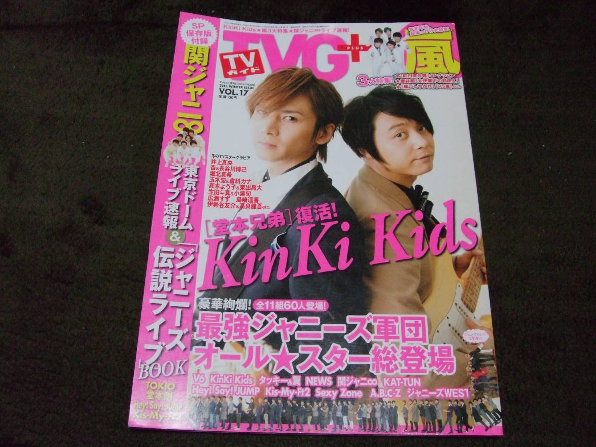 ☆TVガイドPLUS 2015 WINTER ISSUE VOL.17 KinKi Kids 嵐☆_画像1