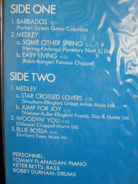 【LPレコード】トミーフラナガン トリオ Tommy Flanagan3 モントルー’77 PABLOオリジナル版_画像2