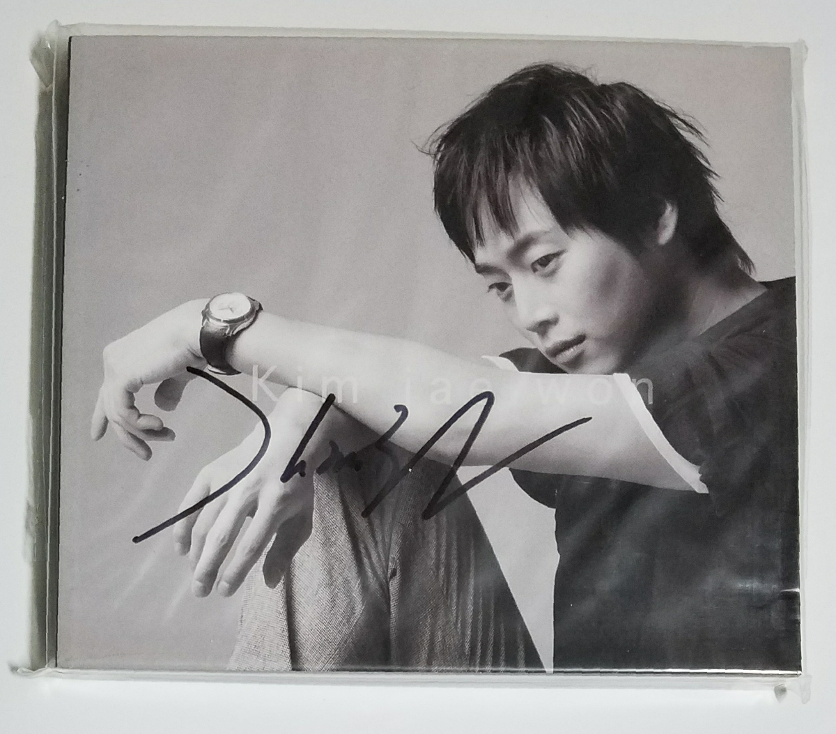 キム・ジェウォン 直筆サイン入り promise ~同じ空の下~ CD 新品未開封 廃盤 レア 即決 Kim Jae Won I miss you 日本語 韓国語 日本盤 _画像1