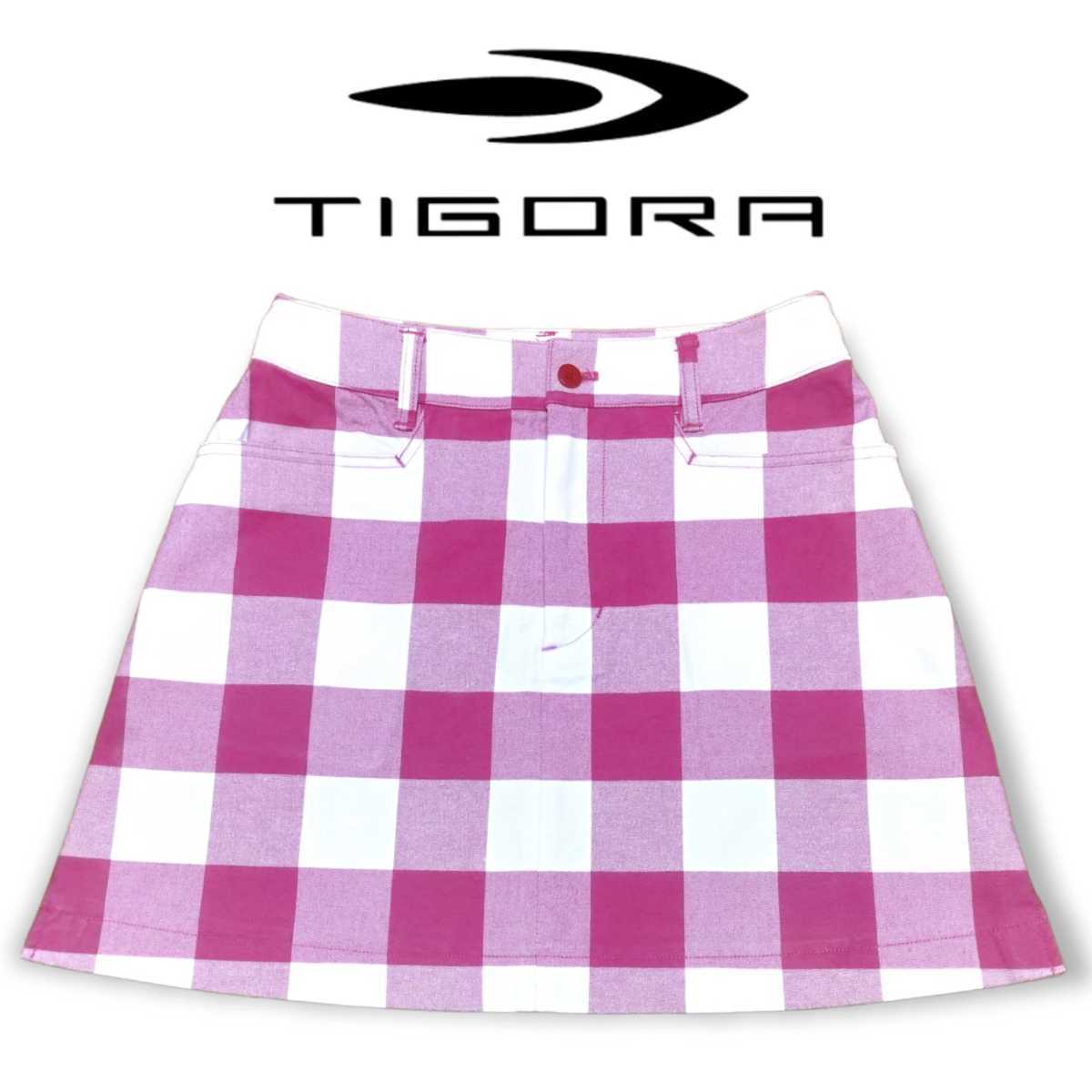 TIGORA ティゴラ ゴルフ ウェア スカート 格子柄 11号 L