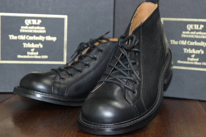 新品 nanamica × QUILP by Tricker's グレインレザー Lace Up Boot