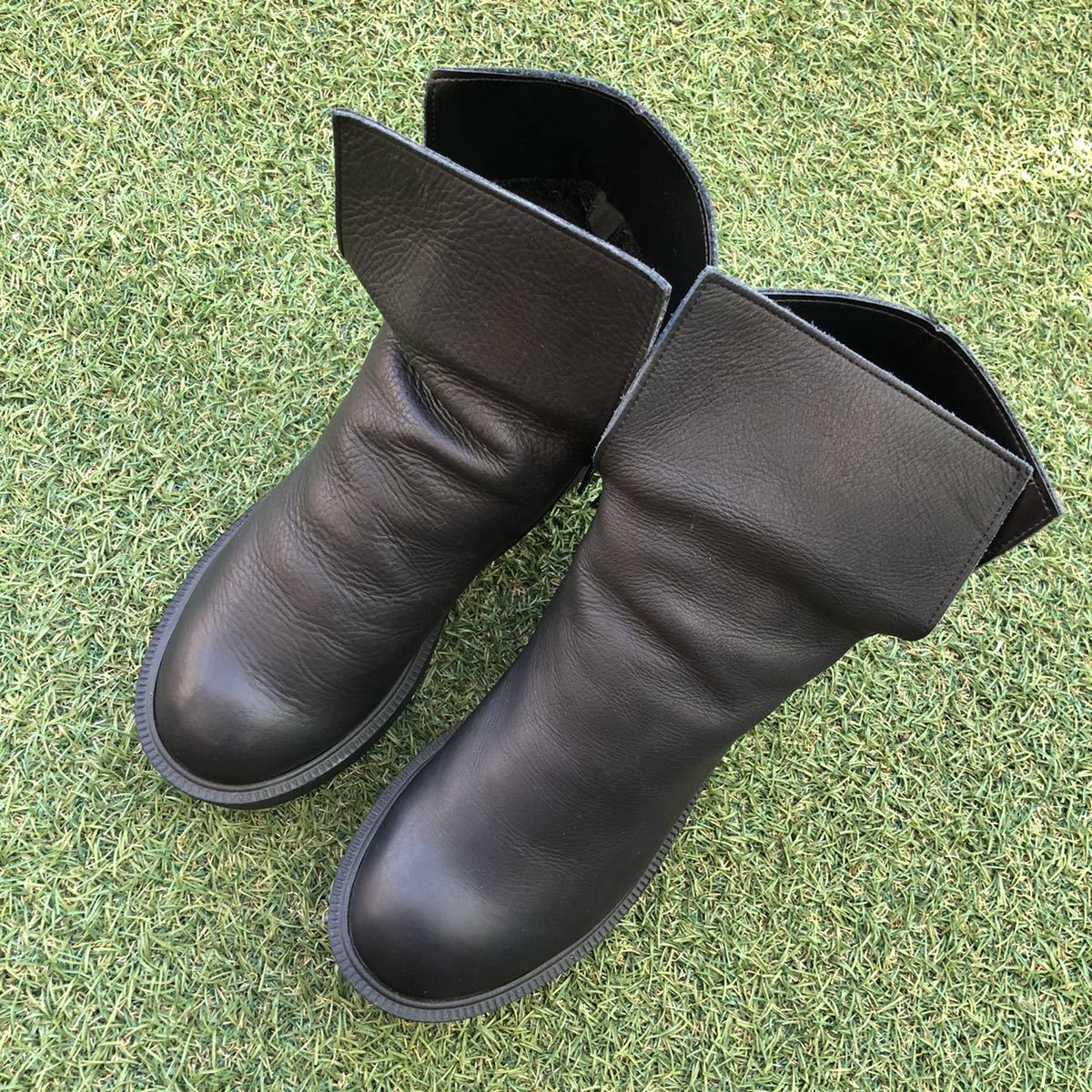 美品M antiqua platform boots アンティカ 本革 プラットフォーム