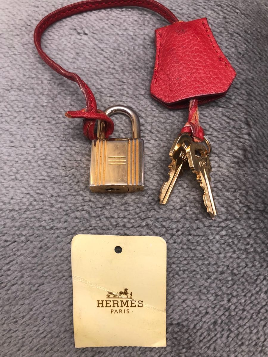 エルメス 希少!ゴールド金具 カデナ キー2本 クロシェット 南京錠