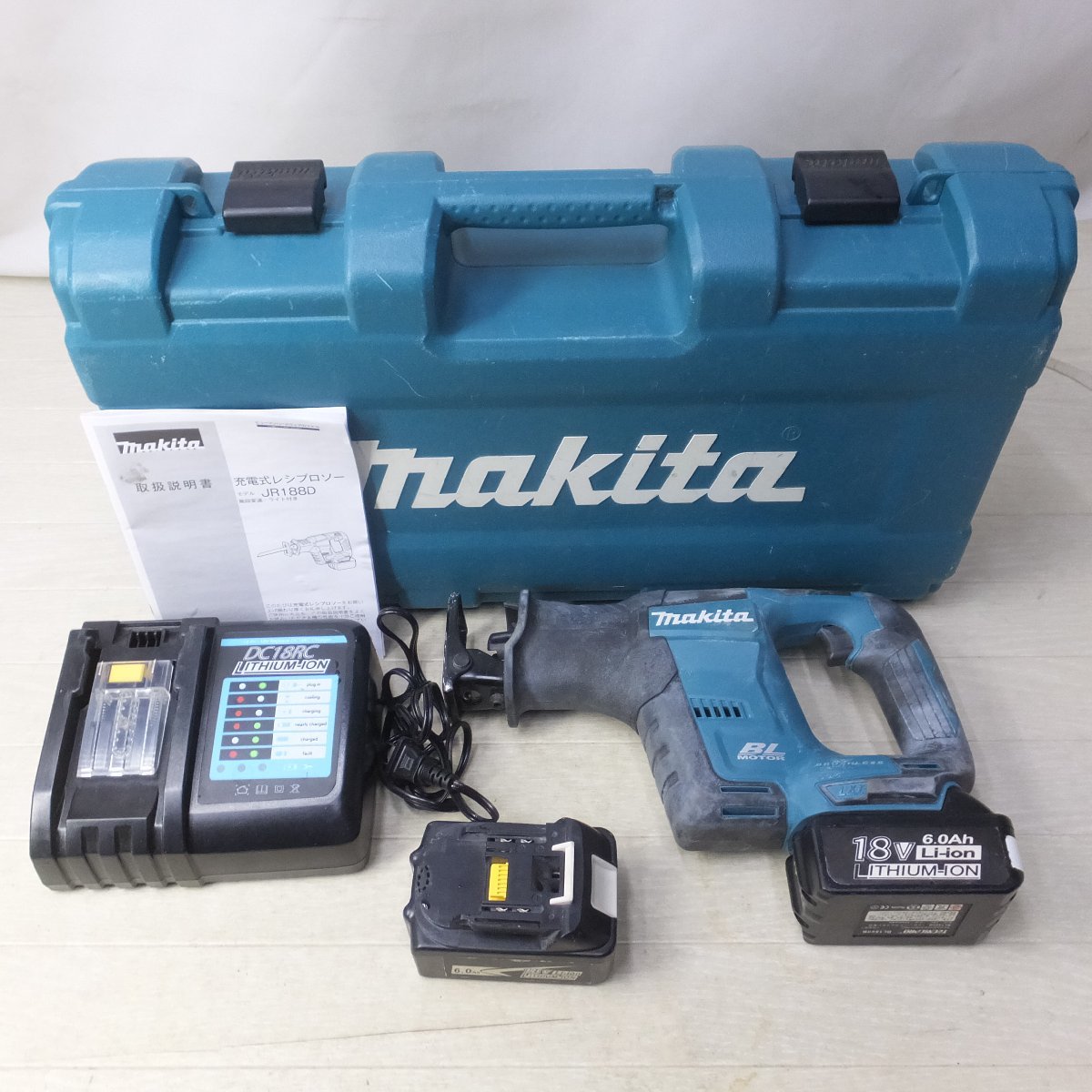 MAKITAマキタ 充電式レシプロソーJR184DRF 充電器バッテリー付 www