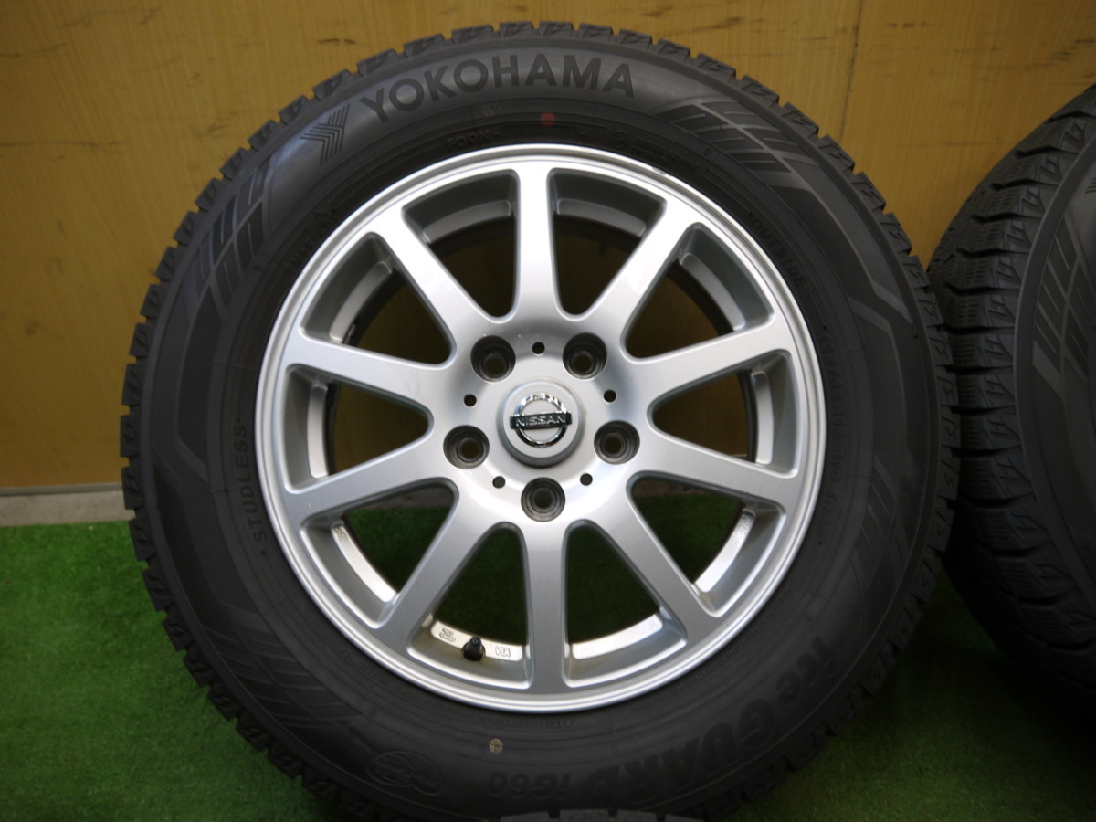 キナリ・ベージュ アルミ付スタッドレス195/65R15ヨコハマ 日産セレナ