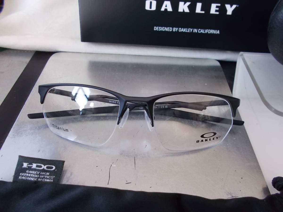 OAKLEY オークリー WIRE TAP 2.0 RX 超かっこいい チタン 眼鏡フレーム OX5152-0154 Satin Black_画像1