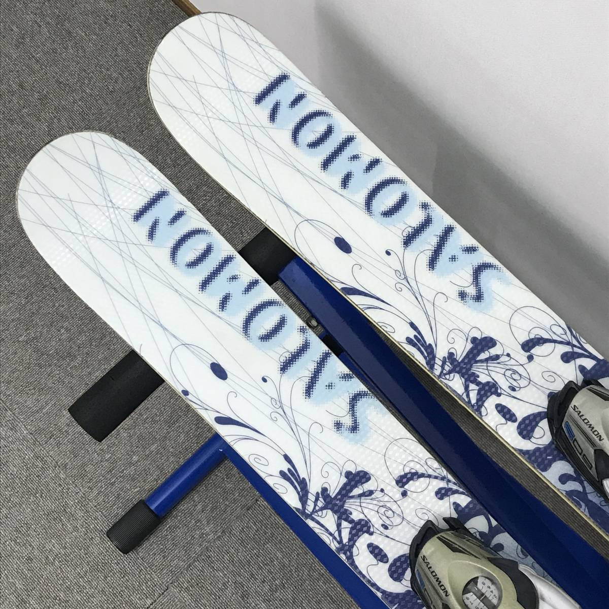 SALOMON SW1000 123cm 調整ビンディング フリーライド サロモン ツインチップ ミッドスキー ショートスキー カービング 板