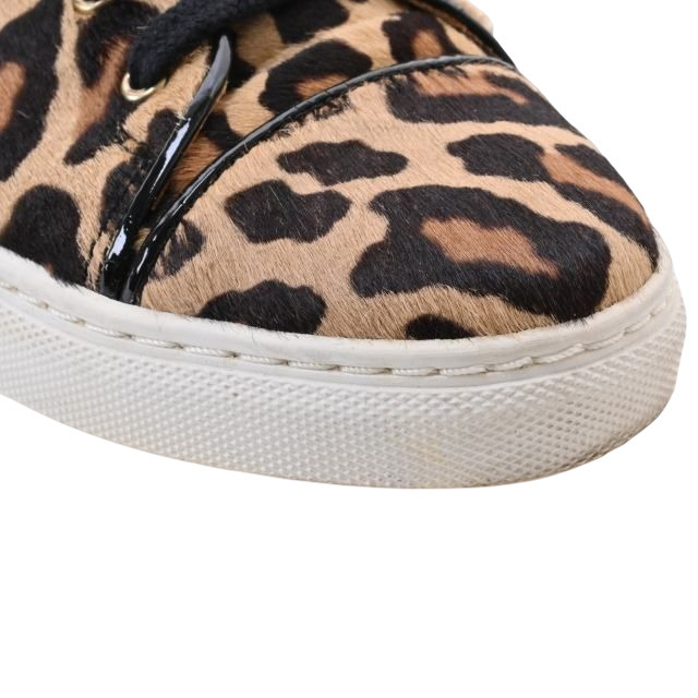 Charlotte Olympia レオパード柄 ハラコ スニーカー 37 ブラウン Charlotte Olympia レオパード柄 ハラコ スニーカー 37 ブラウン