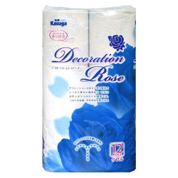  toilet to paper spring day made paper decoration rose blue double 25m 12RX8 pack 