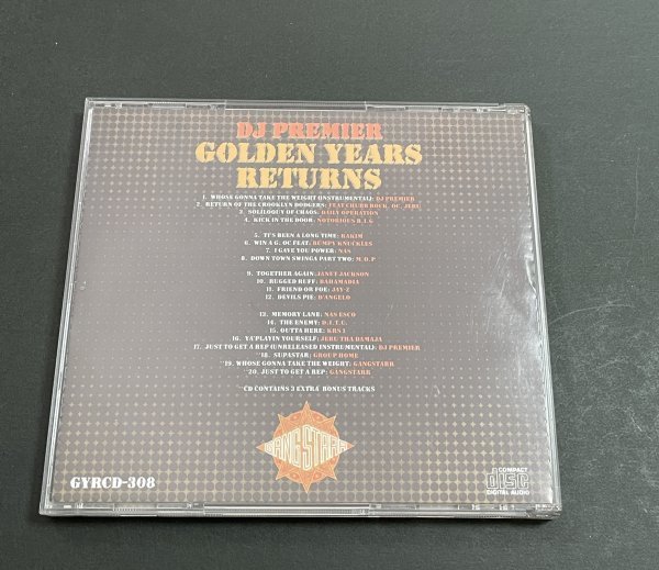 CD『DJ Premier / Golden Years Returns』(DJプレミア ワークス リミックス コンピレーションベスト) Gang Starr_画像2